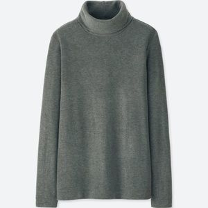 Uniqlo Womens Heattech Fleece Turtleneck